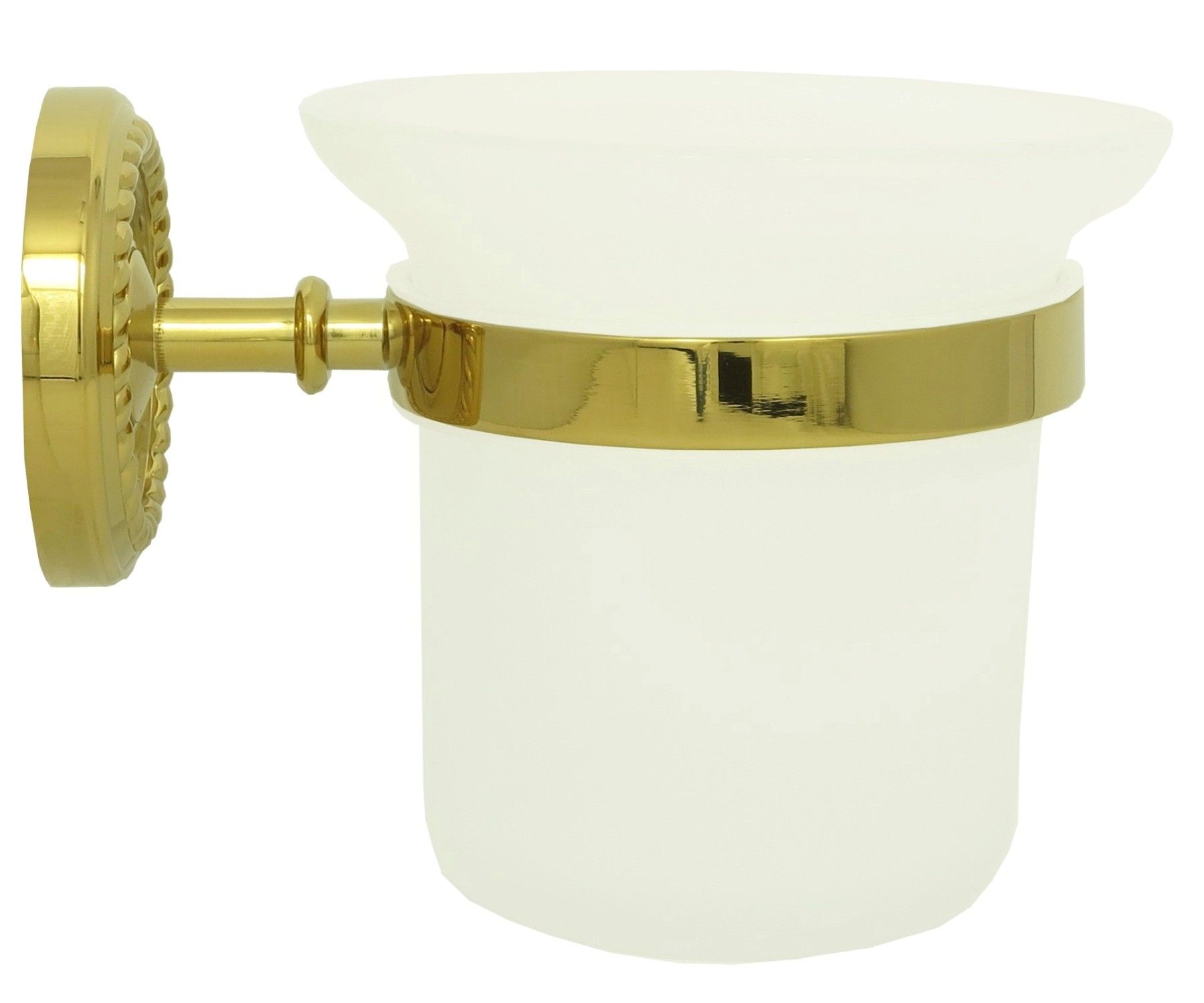 Bürstengarnitur Toilettenbürste Klobürste Garnitur WC Halter Bürste Retro Gold 
